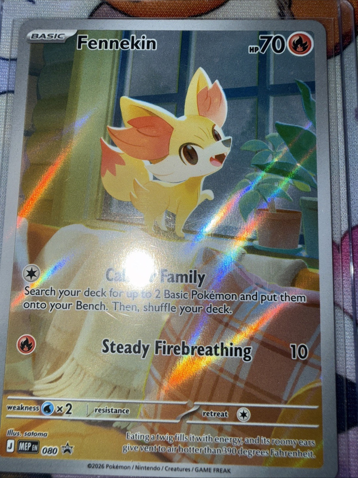 Fennekin 080 Me: Mega Evolution Promo Holo
