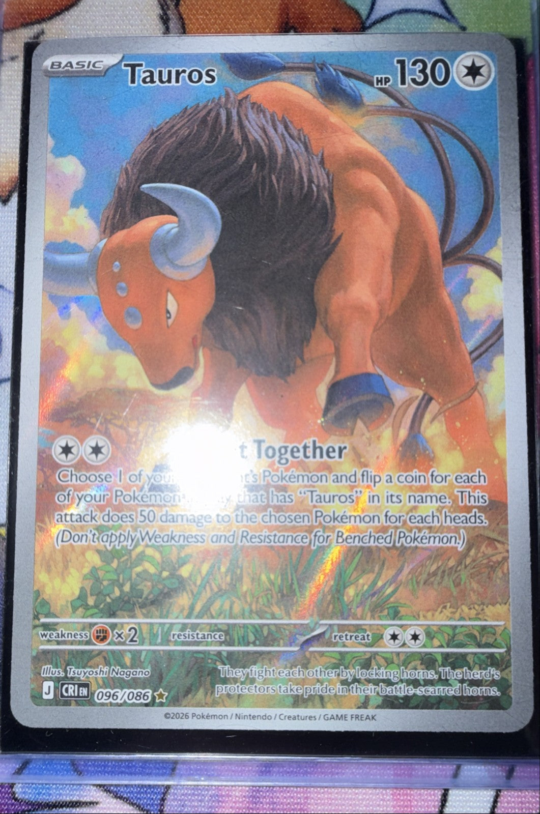 Tauros 096/086 Me04: Chaos Rising Holo