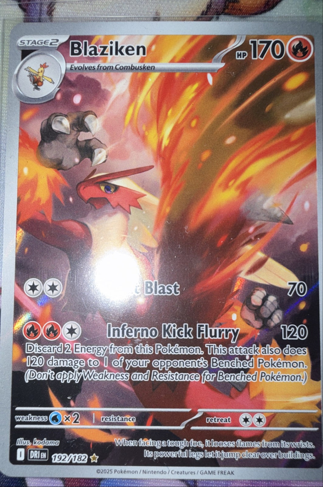 Blaziken 192/182 Sv10: Destined Rivals Holo