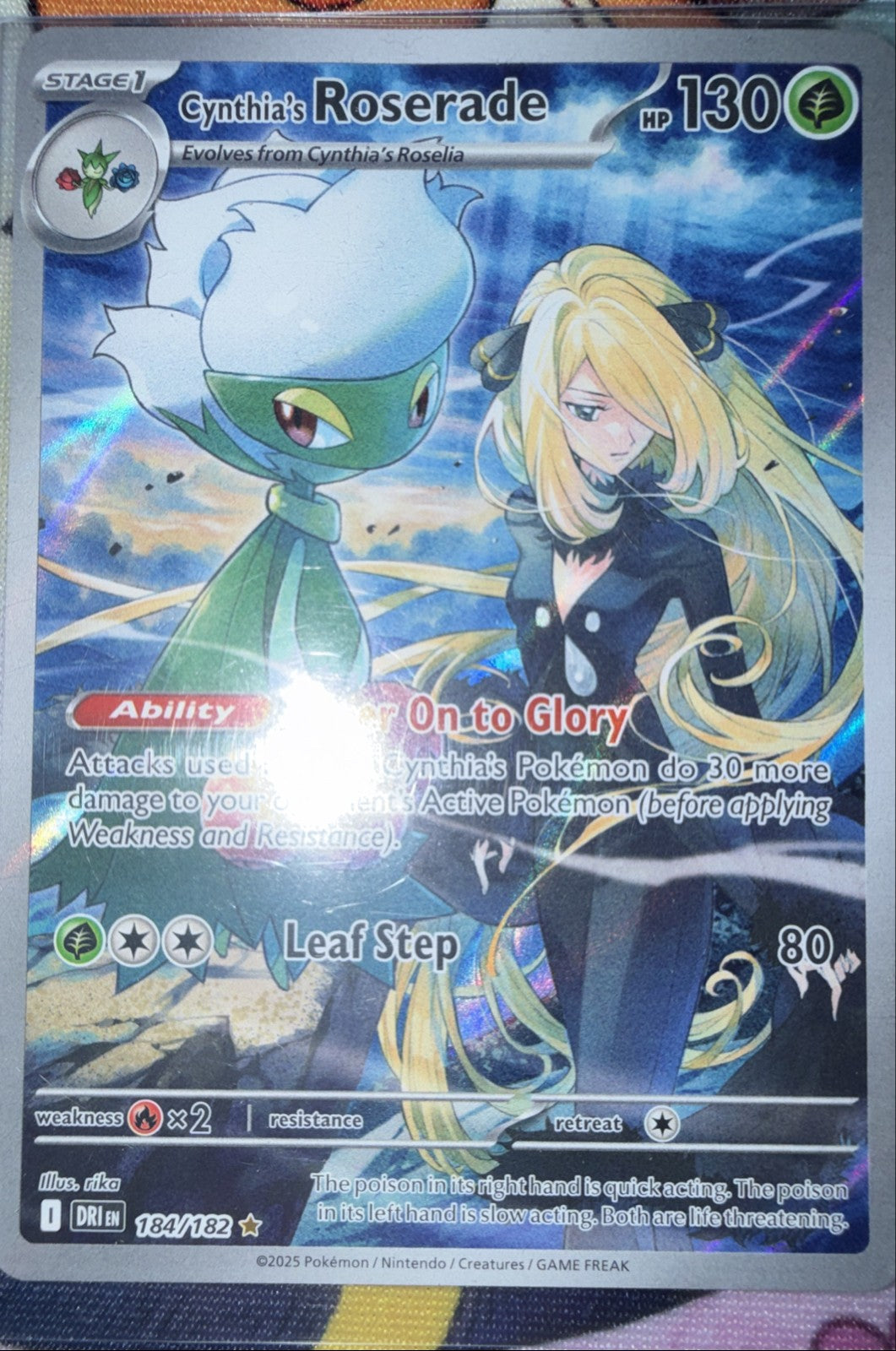 Cynthia's Roserade 184/182 Sv10: Destined Rivals Holo